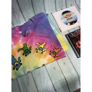 Lot of 3 memorabilia Grateful Dead Garcia Spiral T-shirt M Live In Oakland CD +